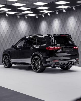 Pour Mercedes X167 GLS450 Kit de carrosserie en fibre de carbone GLS Mise à niveau BS Style Spoiler diffuseur de lèvres avant Widebody Kit