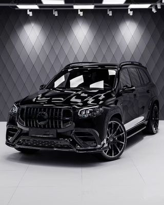 Pour Mercedes X167 GLS450 Kit de carrosserie en fibre de carbone GLS Mise à niveau BS Style Spoiler diffuseur de lèvres avant Widebody Kit