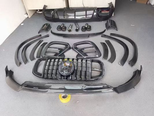 Pour Mercedes X167 GLS450 Kit de carrosserie en fibre de carbone GLS Mise à niveau BS Style Spoiler diffuseur de lèvres avant Widebody Kit